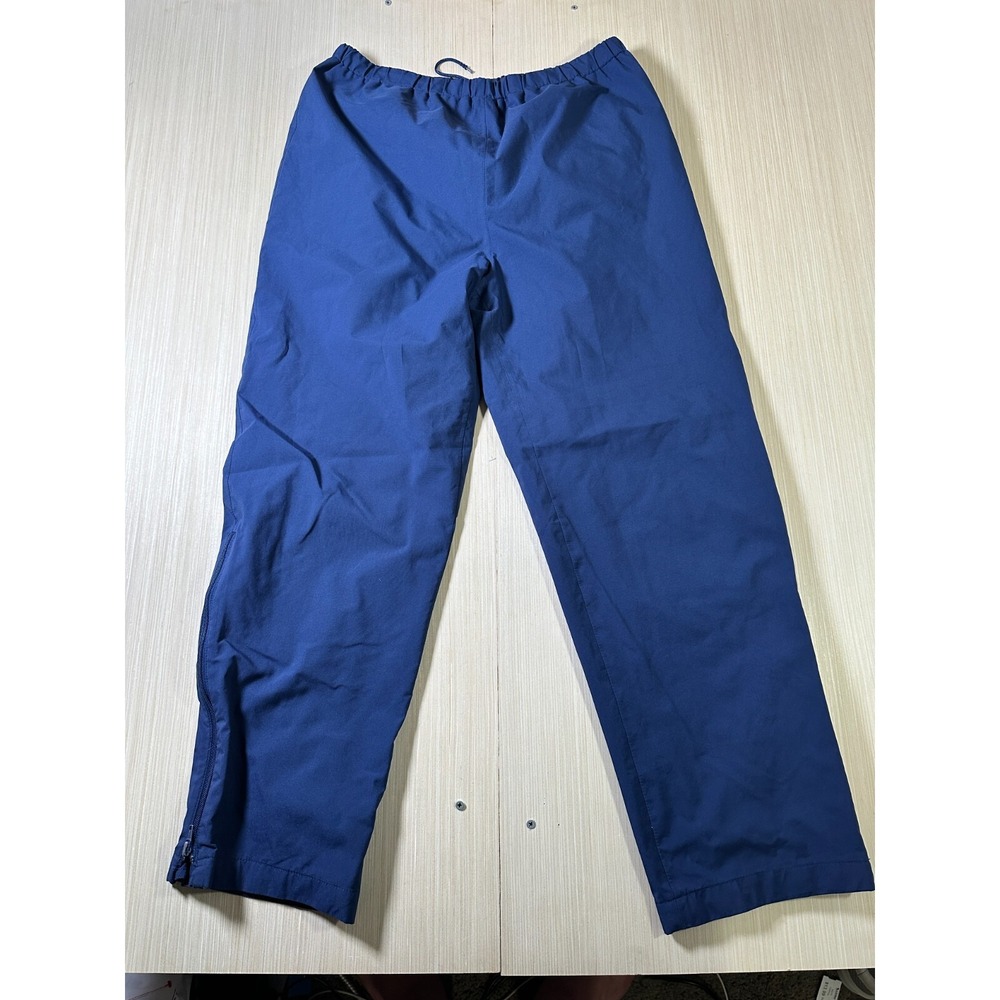 Vintage‎ Eddie Bauer Pants Mens Medium Blue Nylon Outdoor Gore-Tex Elastic Waist